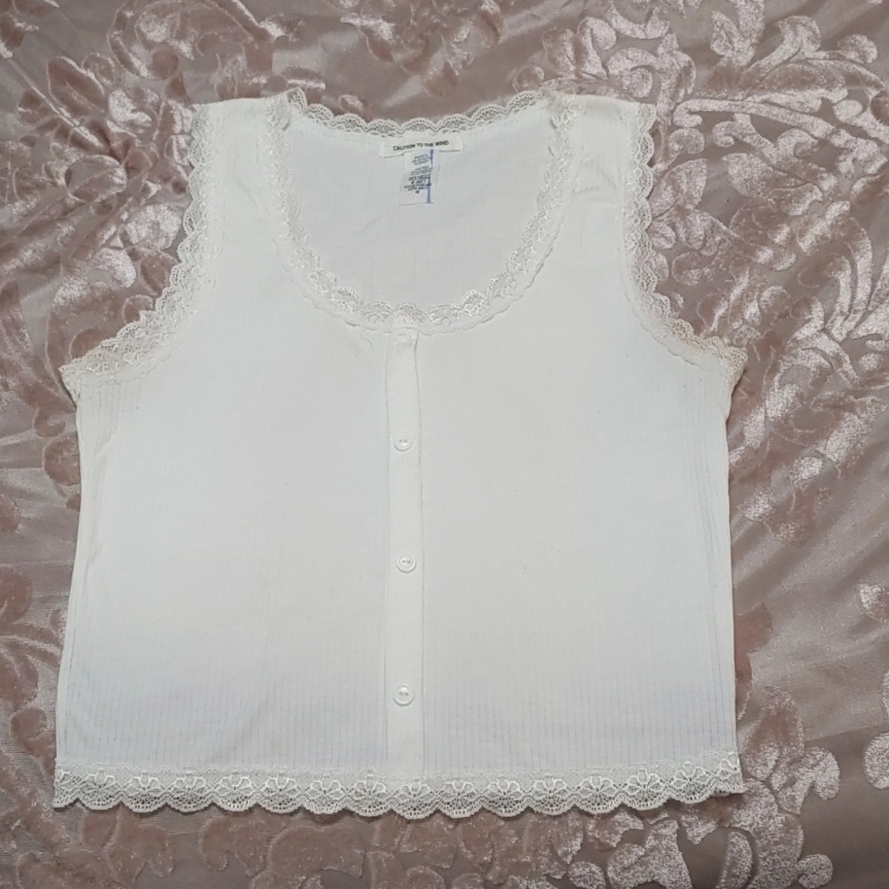 Lace tank top